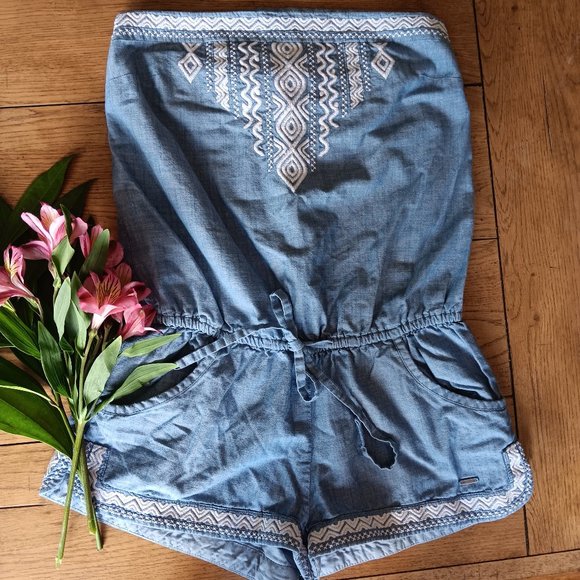 Hollister Pants & Jumpsuits Hollister Boho Embroidered Romper